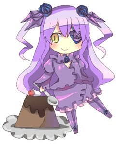 Rating: Safe Score: 0 Tags: 1girl barasuishou blue_flower blue_rose chibi dress flower hair_flower hair_ornament image long_hair pantyhose purple_hair rose smile solo standing striped striped_legwear vertical-striped_legwear vertical_stripes yellow_eyes User: admin