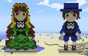 Rating: Safe Score: 0 Tags: 2girls blonde_hair hat image mosaic_censoring multiple_girls pair pixel_art souseiseki suiseiseki User: admin