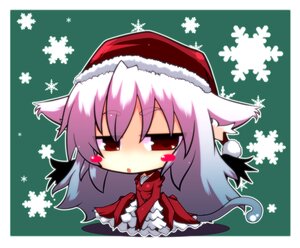 Rating: Safe Score: 0 Tags: 1girl animal_ears blush cat_ears cat_tail chibi dress hat image red_eyes santa_costume santa_hat snowflakes solo suigintou tail User: admin