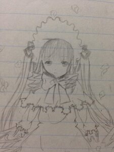Rating: Safe Score: 0 Tags: 1girl akemi_homura bug butterfly holding_umbrella image insect kaname_madoka long_hair looking_at_viewer monochrome shinku sketch solo transparent umbrella User: admin