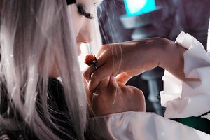 Rating: Safe Score: 0 Tags: 1girl closed_eyes dress flower head_out_of_frame jewelry red_flower see-through solo suigintou white_dress User: admin