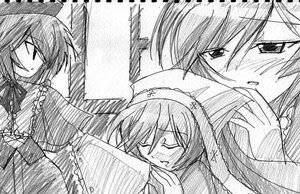 Rating: Safe Score: 0 Tags: 2girls braid closed_eyes greyscale hat image monochrome multiple_girls pair silent_comic sleeping souseiseki suiseiseki tears User: admin