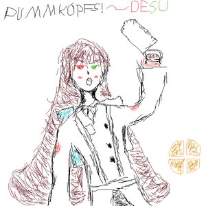 Rating: Safe Score: 0 Tags: 1girl auto_tagged image monochrome open_mouth signature solo spot_color suiseiseki User: admin