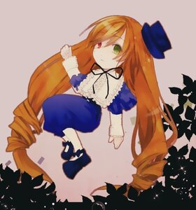 Rating: Safe Score: 0 Tags: blonde_hair blue_dress bow costume_switch dress drill_hair frills green_eyes hat heterochromia image long_hair long_sleeves red_eyes simple_background suiseiseki very_long_hair User: admin