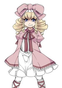 Rating: Safe Score: 0 Tags: 1girl blonde_hair blue_eyes bow clenched_teeth dress drill_hair frills full_body hina_ichigo hinaichigo image long_sleeves looking_at_viewer pink_bow ribbon solo standing teeth twin_drills User: admin