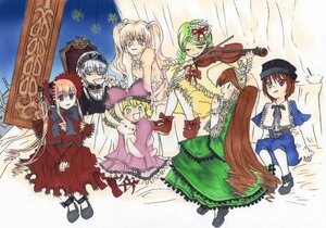 Rating: Safe Score: 0 Tags: 6+girls black_wings blonde_hair blue_eyes bow brown_hair dress eyepatch frills green_eyes green_hair hat heterochromia hina_ichigo image kanaria long_hair long_sleeves looking_at_viewer multiple multiple_girls pink_bow red_dress shinku siblings silver_hair sisters souseiseki suigintou suiseiseki tagme twins twintails very_long_hair wings User: admin
