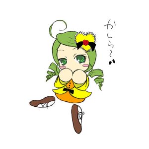 Rating: Safe Score: 0 Tags: 1girl ahoge chibi drill_hair green_eyes green_hair hat image kanaria rose solo twin_drills User: admin