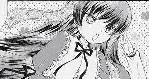 Rating: Safe Score: 0 Tags: 1girl frills greyscale halftone halftone_background houraisan_kaguya image long_hair long_sleeves looking_at_viewer monochrome open_mouth polka_dot polka_dot_background ribbon solo suiseiseki User: admin