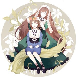 Rating: Safe Score: 0 Tags: 2girls auto_tagged brown_hair closed_eyes dress flower frills green_dress green_eyes hair_over_one_eye image lily_(flower) long_hair long_sleeves multiple_girls open_mouth pair ribbon siblings sisters sitting smile souseiseki suiseiseki twins very_long_hair wide_sleeves User: admin