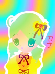 Rating: Safe Score: 0 Tags: 1girl dress flower gradient green_eyes green_hair hat image kanaria ribbon rose solo top_hat yellow_dress User: admin