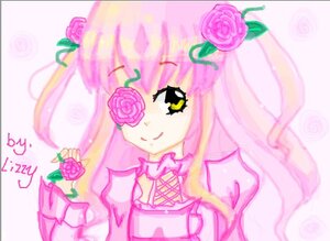 Rating: Safe Score: 0 Tags: 1girl choker flower hair_flower hair_ornament image kirakishou long_hair pink_flower pink_hair pink_rose rose smile solo striped vertical_stripes User: admin