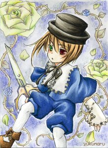 Rating: Safe Score: 0 Tags: 1girl blonde_hair blue_flower blue_rose brown_footwear flower green_eyes hat heterochromia image long_sleeves looking_at_viewer marker_(medium) pantyhose purple_rose red_eyes rose short_hair solo souseiseki thorns traditional_media white_legwear white_rose yellow_flower yellow_rose User: admin