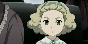 Rating: Safe Score: 0 Tags: 1girl blonde_hair closed_mouth frills green_eyes hair_pulled_back hairband human looking_at_viewer portrait sarah screenshot smile solo User: admin