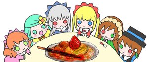 Rating: Safe Score: 0 Tags: 6+girls blonde_hair blue_eyes bow brown_hair chibi eating flower food fruit green_eyes green_hair hair_flower hair_ornament hat hina_ichigo image kanaria multiple multiple_girls open_mouth orange_hair rozen_maiden shinku siblings sisters souseiseki strawberry suigintou suiseiseki table tagme twins User: admin