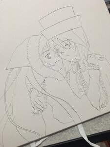 Rating: Safe Score: 0 Tags: 2girls blush hat hug image long_hair monochrome multiple_girls one_eye_closed open_mouth pair photo short_hair smile souseiseki suiseiseki traditional_media yuri User: admin