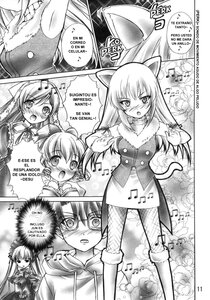 Rating: Safe Score: 0 Tags: 1boy animal_ears blush cat_ears comic doujinshi doujinshi_#8 greyscale image long_hair monochrome multiple multiple_girls pantyhose User: admin