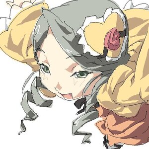 Rating: Safe Score: 0 Tags: 1girl auto_tagged green_eyes image kanaria long_sleeves looking_at_viewer oekaki open_mouth rose simple_background solo white_background User: admin