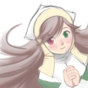 Rating: Safe Score: 0 Tags: 1girl blurry blurry_background blurry_foreground blush depth_of_field eyebrows_visible_through_hair green_eyes heterochromia image long_hair long_sleeves looking_at_viewer motion_blur photo red_eyes ribbed_sweater smile solo suiseiseki sweater white_background User: admin