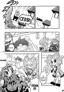 Rating: Safe Score: 0 Tags: 1boy >_< comic doujinshi doujinshi_#109 dress greyscale hat image long_hair monochrome multiple multiple_girls one_eye_closed User: admin