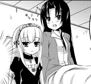 Rating: Safe Score: 0 Tags: 2girls blush chain-link_fence fence greyscale hairband halftone image kakizaki_megu lolita_hairband long_hair monochrome multiple_girls open_mouth polka_dot solo suigintou User: admin