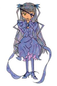 Rating: Safe Score: 0 Tags: 1girl auto_tagged barasuishou bow dress finger_to_mouth full_body image long_hair long_sleeves pantyhose ribbon simple_background solo standing striped vertical_stripes very_long_hair white_background User: admin