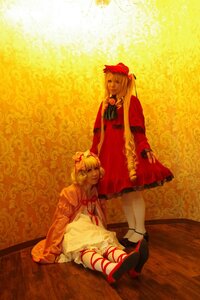 Rating: Safe Score: 0 Tags: 2girls aki_minoriko apron blonde_hair dress fruit hair_ornament hat long_hair multiple_cosplay multiple_girls ribbon short_hair siblings sisters sitting smile striped tagme User: admin