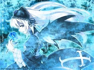 Rating: Safe Score: 0 Tags: 1girl black_ribbon dress flower frills hairband image lolita_hairband long_hair long_sleeves profile ribbon rose silver_hair solo suigintou very_long_hair wings User: admin