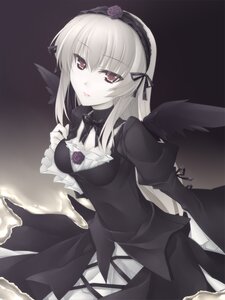 Rating: Safe Score: 0 Tags: 1girl bangs black_dress black_ribbon black_wings bow breasts cleavage closed_mouth commentary_request cowboy_shot detached_collar dress eyebrows_visible_through_hair eyes_visible_through_hair flower frilled_sleeves frills gothic_lolita hairband hand_on_own_chest image juliet_sleeves lolita_fashion long_hair long_sleeves looking_at_viewer nu_(plastic_eraser) pale_skin photoshop_(medium) pink_eyes pink_lips puffy_sleeves ribbon rose rozen_maiden sidelocks silver_hair simple_background solo suigintou wide_sleeves wings User: admin