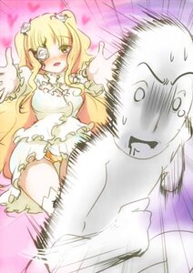 Rating: Safe Score: 0 Tags: 1girl blonde_hair blush dress eyepatch flower frills image kirakishou long_hair rose solo thighhighs tiger underwear User: admin