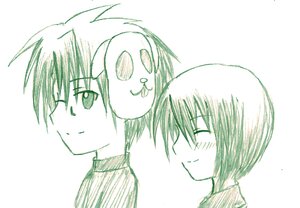 Rating: Safe Score: 0 Tags: 1boy 1girl blush closed_eyes green_theme human image kashiwaba_tomoe monochrome pair sakurada_jun simple_background smile striped vertical_stripes User: admin