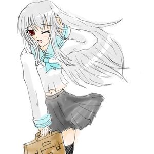 Rating: Safe Score: 0 Tags: 1girl black_legwear image long_hair long_sleeves oekaki one_eye_closed open_mouth red_eyes school_uniform serafuku simple_background skirt solo suigintou white_background User: admin