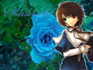 Rating: Safe Score: 0 Tags: 1girl brown_hair capelet green_eyes heterochromia image long_sleeves night night_sky red_eyes ribbon short_hair sky solo souseiseki star_(sky) starry_sky User: admin