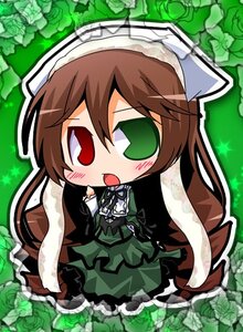 Rating: Safe Score: 0 Tags: 1girl blush brown_hair chibi dress flower frills garden green_dress green_eyes heterochromia image long_hair long_sleeves open_mouth pink_rose plant red_eyes ribbon rose solo suiseiseki vines watering_can yellow_rose User: admin