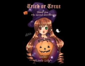 Rating: Safe Score: 0 Tags: 1girl :d blush brown_hair drill_hair ghost green_eyes halloween happy_halloween hat heterochromia image jack-o'-lantern long_hair pumpkin red_eyes smile solo suiseiseki trick_or_treat User: admin