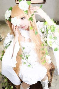 Rating: Safe Score: 0 Tags: 1girl bangs blurry boots depth_of_field dress flower kirakishou lips long_hair looking_at_viewer photo solo white_dress white_footwear User: admin