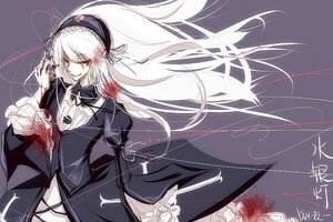 Rating: Safe Score: 0 Tags: 1girl bangs black_dress black_hairband black_ribbon blood dress eyebrows_visible_through_hair floating_hair frilled_sleeves frills hairband image juliet_sleeves lolita_hairband long_hair long_sleeves red_eyes ribbon solo string_of_fate suigintou very_long_hair white_hair wide_sleeves User: admin