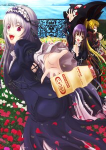 Rating: Safe Score: 0 Tags: 4girls blonde_hair dress flower gradient_hair hijiri_byakuren image long_hair long_sleeves multicolored_hair multiple_girls petals purple_eyes purple_hair red_eyes rose solo suigintou wings yellow_eyes User: admin