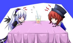 Rating: Safe Score: 0 Tags: !? 2girls ? blush cup drinking_straw frills green_eyes hat heterochromia image kotatsu long_hair multiple_girls pair red_eyes short_hair souseiseki suigintou suiseiseki table wings User: admin