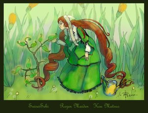 Rating: Safe Score: 0 Tags: 1girl absurdly_long_hair brown_hair dress flower grass green_dress green_eyes green_theme image letterboxed long_hair long_sleeves solo suiseiseki twitter_username very_long_hair watering_can User: admin