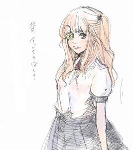 Rating: Safe Score: 0 Tags: 1girl cowboy_shot hair_ornament image kirakishou long_hair looking_at_viewer pink_hair puffy_sleeves shirt short_sleeves skirt solo striped yellow_eyes User: admin