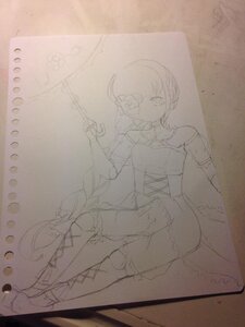 Rating: Safe Score: 0 Tags: 1girl boots image kirakishou magical_girl monochrome photo sketch solo thighhighs traditional_media twintails umbrella User: admin