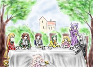 Rating: Safe Score: 0 Tags: 6+girls blonde_hair blue_eyes brown_hair dress drill_hair food green_eyes green_hair hair_ribbon hina_ichigo image kanaria long_hair multiple multiple_girls one_eye_closed shinku short_hair smile suigintou suiseiseki tagme tree twintails uniform very_long_hair User: admin