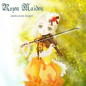 Rating: Safe Score: 0 Tags: 1girl bow_(instrument) dress flower frills green_eyes hair_ornament image instrument kanaria long_sleeves music playing_instrument ribbon short_hair solo violin User: admin