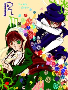 Rating: Safe Score: 0 Tags: brown_hair dress flower green_dress green_eyes hat head_scarf heterochromia image long_hair long_sleeves looking_at_viewer multiple_girls pair red_eyes rose siblings sisters souseiseki suiseiseki twins twintails watering_can yellow_background User: admin