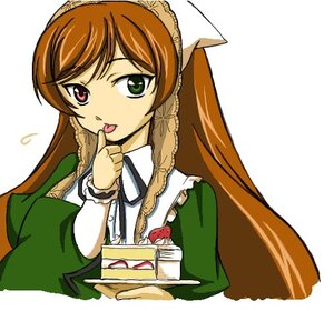 Rating: Safe Score: 0 Tags: 1girl :p brown_hair cake cake_slice dress finger_licking flying_sweatdrops food fruit green_dress green_eyes heterochromia image long_hair long_sleeves plate simple_background solo strawberry strawberry_shortcake suiseiseki tongue tongue_out upper_body white_background User: admin