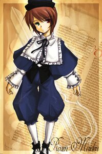 Rating: Safe Score: 0 Tags: 1girl akiyama_nenehisa bangs blue_dress brown_hair dress frills full_body green_eyes hat heterochromia image long_sleeves looking_at_viewer pantyhose red_eyes rozen_maiden short_hair solo souseiseki standing white_legwear User: admin