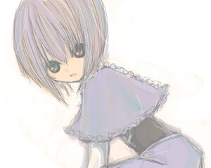 Rating: Safe Score: 0 Tags: 1girl capelet frills heterochromia image long_sleeves looking_at_viewer looking_back parted_lips red_eyes short_hair simple_background solo souseiseki striped upper_body white_background User: admin
