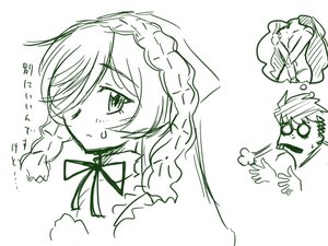 Rating: Safe Score: 0 Tags: 1boy 1girl auto_tagged blush braid hat image monochrome one_eye_closed solo striped suiseiseki twin_braids User: admin