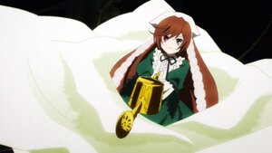 Rating: Safe Score: 0 Tags: 1girl brown_hair dress green_dress green_eyes heterochromia image long_hair long_sleeves looking_at_viewer red_eyes solo suiseiseki User: admin