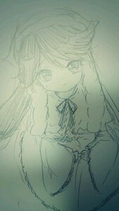 Rating: Safe Score: 0 Tags: 1girl auto_tagged dress image long_hair looking_at_viewer monochrome reiuji_utsuho solo suiseiseki traditional_media User: admin